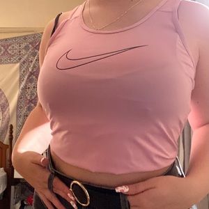 Pink Nike dry fit tank top